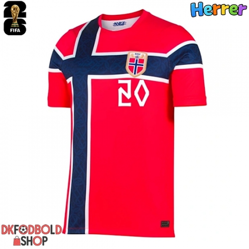 Norge Antonio Nusa #20 Hjemmebanetrøje VM 2026 Kort ærmer